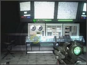 Runda rozpoczyna się [01] przerywnikiem, po upłynięciu którego dochodzi do wymiany ognia LS - Etap 4 (Piętro) #1 | Solucja | Area 51 - Area 51 - poradnik do gry