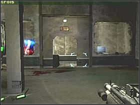 Etap ten rozpoczynasz w korytarzu prowadzącym do dużej hali LS , w której prowadzony jest ostrzał - Etap 5 | Solucja | Area 51 - Area 51 - poradnik do gry