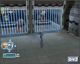 Teraz czeka Cię slalom między promieniami elektrycznymi [043] - Misja 1 | Vault | Solucja Fantastic 4 - Fantastic 4 - poradnik do gry