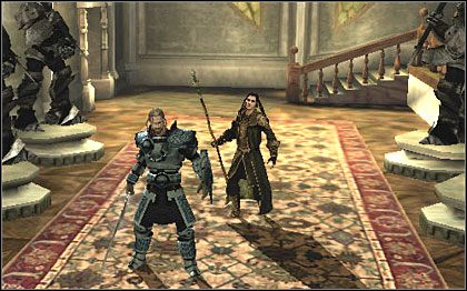 Podążamy przez kolejny korytarz z pułapkami - postępujemy podobnie jak poprzednio, skacząc Zhai do końca korytarza i ignorując łuczników - 4. The Wizards Tower | Poziomy | Forgotten Realms Demon Stone - Forgotten Realms: Demon Stone - poradnik do gry