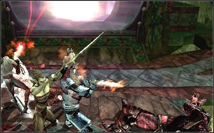 Gdy Illnus próbuje uwięzić Cirekę w artefakcie, niespodziewanie pojawia się Ygorl - 8. Into the Underdark | Poziomy | Forgotten Realms Demon Stone - Forgotten Realms: Demon Stone - poradnik do gry