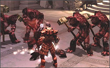 Na początku poziomu czeka Cię ciężka walka z wojownikami slaadów - 10. Lord of Chaos | Poziomy | Forgotten Realms Demon Stone - Forgotten Realms: Demon Stone - poradnik do gry