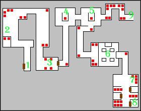 Idź na wschód do (3) (mapa po prawej stronie powyżej), czeka Cię tutaj ciężka walka z Elder Demus Fathien, (gdy zginie zostawi Fathien Tomb Key -potrzebny na niższym poziomie) oraz całą masą jego strażników - Poziom wyżej | Fathien Stronghold | Dungeon Lords - Dungeon Lords - poradnik do gry