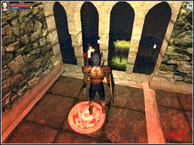 Tuż za nią ujrzysz tablicę (147) , a dalej na zachód kolejny znak, który po wciśnięciu otwiera drzwi (8) - Sanctum of Irynthabl, poziom górny | Black Swamp | Dungeon Lords - Dungeon Lords - poradnik do gry