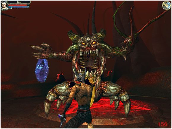 Na ostatnim terenie spotkasz Volgara dyskutującego z Shadurothem oraz Galdryna (zamkniętego w Crystal of Containment) - Realm of the Fiend - Realm of the Fiend | Kres przygody | Dungeon Lords - Dungeon Lords - poradnik do gry