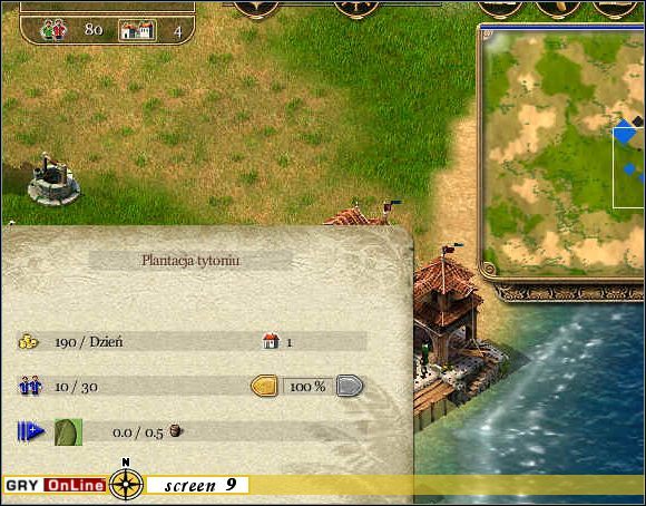 SCREEN 9 - Ludności w mieście jest sztuk 80, jednak nie wszyscy z nich to robotnicy - Rejs czwarty - Ostatnia przystań | Pozostałe rejsy 2-4 w Port Royale - Port Royale - poradnik do gry