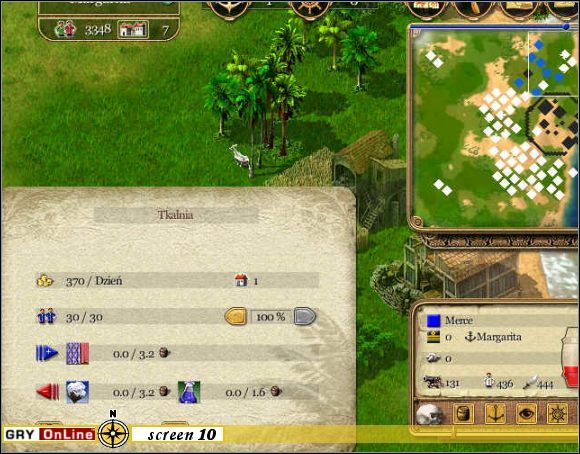 SCREEN 10 - aby stworzyć sukno, potrzeba bawełny i barwników - Rejs czwarty - Ostatnia przystań | Pozostałe rejsy 2-4 w Port Royale - Port Royale - poradnik do gry