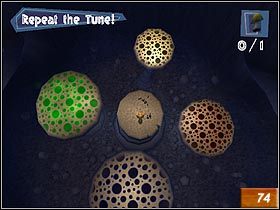 Wróć się do głównej planszy, skocz w dół i porozmawiaj z pszczołą (#75) - Jungle Banquet | Solucja Madagaskar - Madagaskar - poradnik do gry