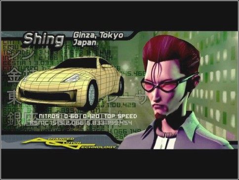 Leszcz, ale dzięki niemu poznajemy strukturę ulic Tokio - nowej mieściny w jakiej przyjdzie nam się ścigać - 15 Shing | Kariera | Midnight Club 2 - Midnight Club II - poradnik do gry