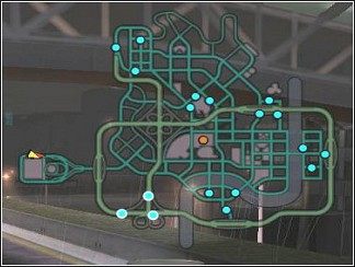 Ponownie należy przejechać punkty w dowolnej kolejności - 22 Savo (World Champion) (2) | Kariera | Midnight Club 2 - Midnight Club II - poradnik do gry