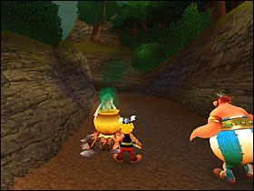 Stojący na molo rzymski szpieg tłumaczy nam, że na południe stąd powinniśmy spotkać Panoramiksa - Etap 1 | Galia | Asterix & Obelix XXL - Asterix & Obelix XXL - poradnik do gry