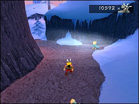 Zeskakujemy na dół, odpalamy pochodnię od najbliższego ogniska, po czym podpalamy beczkę w pobliżu metalowej bramy - Etap 3 | Normandia | Asterix & Obelix XXL - Asterix & Obelix XXL - poradnik do gry