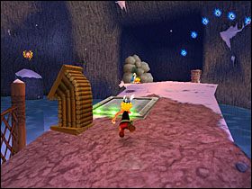 Wskakujemy do wody i płyniemy wzdłuż ścian, przyciskając po drodze cztery guziki umiejscowione na wystających skałach - Etap 5 | Normandia | Asterix & Obelix XXL - Asterix & Obelix XXL - poradnik do gry