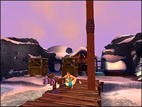 Podchodzimy do drugiej wieży i przesuwamy ją w pobliże tej, na której stoi Asteriks - Etap 5 | Normandia | Asterix & Obelix XXL - Asterix & Obelix XXL - poradnik do gry