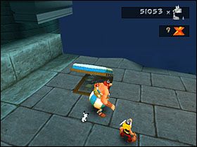 Wskakujemy za stery balisty i otwieramy ogień w kierunku tarczy po drugiej stronie - Etap 3 | Helwetia | Asterix & Obelix XXL - Asterix & Obelix XXL - poradnik do gry