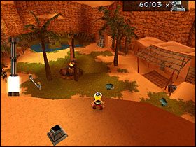 Przechodzimy przez most i zbieramy rzymski laur z budynku po prawej - Etap 1 | Egipt | Asterix & Obelix XXL - Asterix & Obelix XXL - poradnik do gry