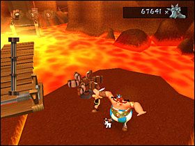 Zeskakujemy na dół, gdzie mamy rozprawić się z setką oponentów - Etap 4 | Egipt | Asterix & Obelix XXL - Asterix & Obelix XXL - poradnik do gry