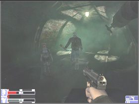 na gruzy za tobą tak, abyś z góry załatwiał zombich i szczurów - [02] Sewers cz.2 w Hellforces - Hellforces - poradnik do gry