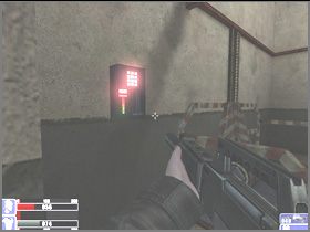 Gdy padnie, w jego klatce otworzy się wnęka z kartą magnetyczną (lewy obrazek) - [04] Basement of Hackleys Mansion cz.2 w Hellforces - Hellforces - poradnik do gry