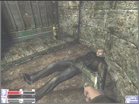 idź do schodów po prawej, widocznych na lewym obrazku - [05] Catacombs cz.3 w Hellforces - Hellforces - poradnik do gry