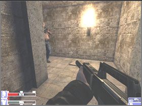 Tu już będzie trudniej, bo do akcji wchodzą najemnicy z bronią taką, jaką masz ty - [05] Catacombs cz.3 w Hellforces - Hellforces - poradnik do gry