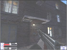 Z dachu tego budynku można przejść na dach baru, widać to na lewym obrazku - [06] Broken Lanterns Street cz.3 w Hellforces - Hellforces - poradnik do gry