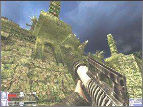 Idź do schodów z rakietnicą i zabijaj nadbiegających przeciwników - [15] Path to the temple cz.2 | Hellforces - Hellforces - poradnik do gry