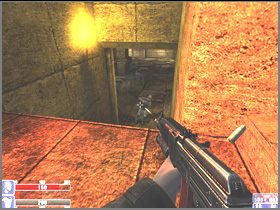 Teraz idź do barykady ze skrzynek i dalej, do schodów - [16] Maya temple cz.2 | Hellforces - Hellforces - poradnik do gry