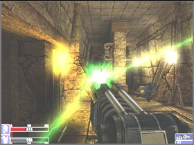 Zabij najemnika w kolejnym, długim korytarzu (lewy obrazek), a potem wejdź do środka - [16] Maya temple cz.3 | Hellforces - Hellforces - poradnik do gry