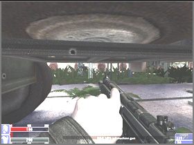 Jeszcze tylko pozbądź się strażnika w drugiej strażnicy (lewy obrazek) i obszukaj ją, a potem wróć się do przyczepy - [22] Patio cz.2 | Hellforces - Hellforces - poradnik do gry