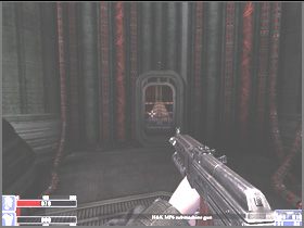 Ponieważ bezpieczniej jest wykończyć wrogów z góry, to zacznij skakać po półkolistych platformach i kucając, po kolei zabijaj wrogów (lewy obrazek) - [24] Soulstealer cz.2 | Hellforces - Hellforces - poradnik do gry