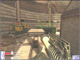 Zabij tylu, ilu możesz - co prawda będą pojawiali się nowi, jednak twoim zadaniem jest zrobienie rundki po okolicy i włączenie dwóch maszyn (uważaj na wodę, gdy w niej jesteś, stopniowo tracisz energię) - [25] Module under construction cz.3 | Hellforces - Hellforces - poradnik do gry