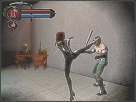 W kolejnych pomieszczeniach wpadniesz na nowych przeciwników (screen 1) - [8] Union Station - Abandoned Train Bay cz.2 | BloodRayne 2 - BloodRayne 2 - poradnik do gry