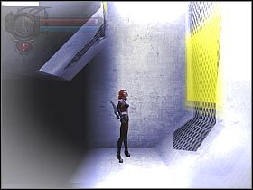 Po znalezieniu się na górze zastrzel okolicznego przeciwnika (screen 1) a następnie przeskocz na znajdującą się po prawej półkę (screen 2; drobna eksplozja) - [10] Union Station - Club Strages cz.2 | BloodRayne 2 - BloodRayne 2 - poradnik do gry