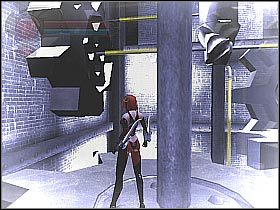 Wskakuj na kolejne, wyżej położone drążki (screen 1) - [10] Union Station - Club Strages cz.3 | BloodRayne 2 - BloodRayne 2 - poradnik do gry