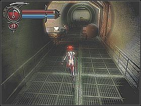 Zanim skorzystasz z działka dobrze byłoby zlikwidować znajdujące się w okolicy beczki - [11] The Sewers - Access Tunnels cz.3 | BloodRayne 2 - BloodRayne 2 - poradnik do gry