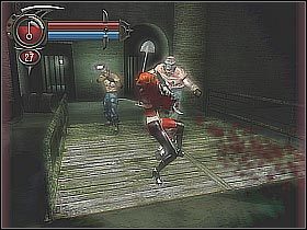 Znajdziesz się w większej hali - [11] The Sewers - Access Tunnels cz.4 | BloodRayne 2 - BloodRayne 2 - poradnik do gry