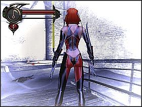 Po dotarciu na górę przeskocz na znajdującą się obok kładkę - [12] The Sewers - Smuggling Route cz.1 | BloodRayne 2 - BloodRayne 2 - poradnik do gry