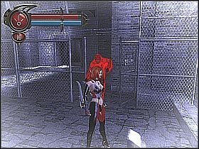 Zignoruj okoliczne korytarze (to ślepe zaułki) i skieruj się do sąsiedniej ścieżki (screen 1) - [15] Wetworks - Mess Hallcz.1 | BloodRayne 2 - BloodRayne 2 - poradnik do gry