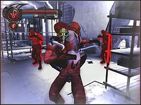 Po zakończonych walkach skieruj się na koniec korytarza i wyceluj w znajdujący się tu zbiornik (screen 1) - [15] Wetworks - Mess Hallcz.2 | BloodRayne 2 - BloodRayne 2 - poradnik do gry