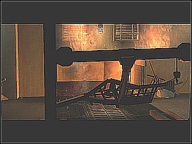 Zeskocz na dół i skieruj się do dziury, która pokazana była na scence przerywnikowej (screen 1) - [19] Wetworks - Loading Bay cz.2 | BloodRayne 2 - BloodRayne 2 - poradnik do gry