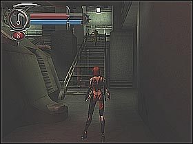 Co pewien czas będą się również załączały się scenki z rozmowy z Ferril (screen 1) - [19] Wetworks - Loading Bay cz.2 | BloodRayne 2 - BloodRayne 2 - poradnik do gry