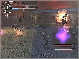 Pojedynczy boss paradoksalnie sprawi Ci mniej problemów od uzbrojonych w broń białą wojowniczek, z którymi miałeś już do czynienia w przeszłości - [22] Twisted Park - Zoo Entrance cz.2 | BloodRayne 2 - BloodRayne 2 - poradnik do gry