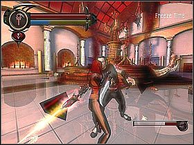 Kagan nie jest na szczęście zbyt silny - [31] Kagans Tower - Throne Room | BloodRayne 2 - BloodRayne 2 - poradnik do gry