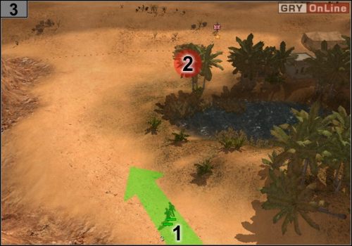 Idź do punktu #3 na mapie - Misja 1 - Sidi Barrani (2) | Państwa Osi w Codename Panzers - Faza Druga - Codename: Panzers - Faza Druga - poradnik do gry