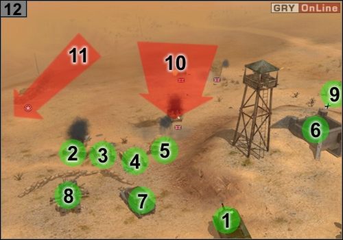 Musisz teraz się odpowiednio ufortyfikować, a potem odeprzeć dwa ataki - Misja 3 - Przełęcz Halfaya (4) | Państwa Osi w Codename Panzers - Faza Druga - Codename: Panzers - Faza Druga - poradnik do gry