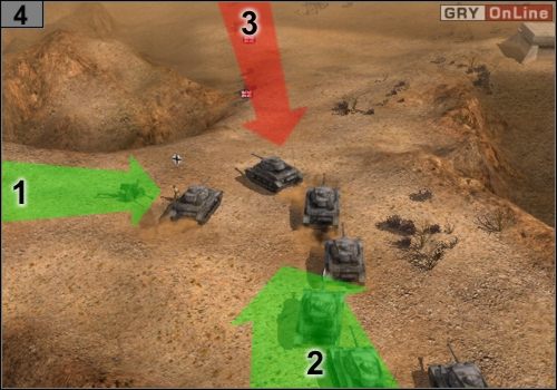 Twoi snajperzy wyjdą z [1], czołgi wyjadą z [2] - Misja 8 - Tel El Eisa (2) | Państwa Osi w Codename Panzers - Faza Druga - Codename: Panzers - Faza Druga - poradnik do gry