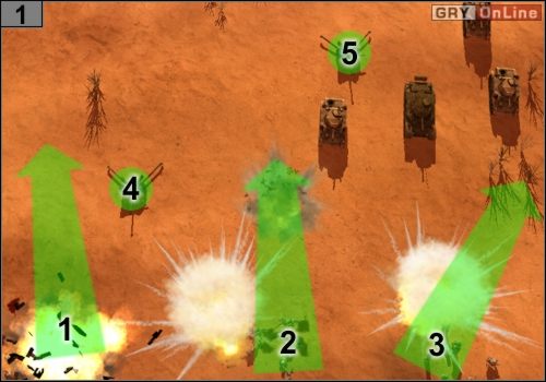 Szósta załoga jest na froncie, razem z inną piechotą - Misja 1 - Przełamanie frontu pod El Alamein (2) | Alianci - Codename: Panzers - Faza Druga - poradnik do gry