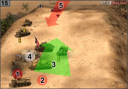 Okaże się, że wróg zbombarduje własne pozycje i oczyści drogę do ambasady - Misja 2 - Tobruk (5) | Alianci w Codename Panzers - Faza Druga - Codename: Panzers - Faza Druga - poradnik do gry