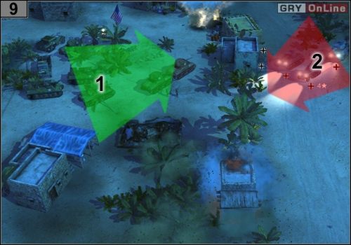 Jeśli to przeżyłeś to czeka cię przedostatni trudny atak i jednocześnie ostatni tutaj - Misja 3 - Przełęcz Kasserine (4) | Alianci w Codename Panzers - Faza Druga - Codename: Panzers - Faza Druga - poradnik do gry